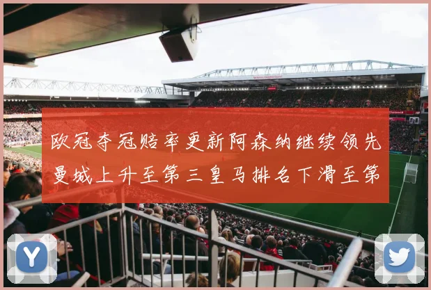 欧冠夺冠赔率更新阿森纳继续领先曼城上升至第三皇马排名下滑至第六
